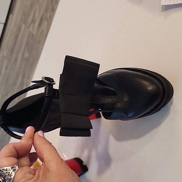 Platform Red and Black Platform Heel - Picture 3 of 9